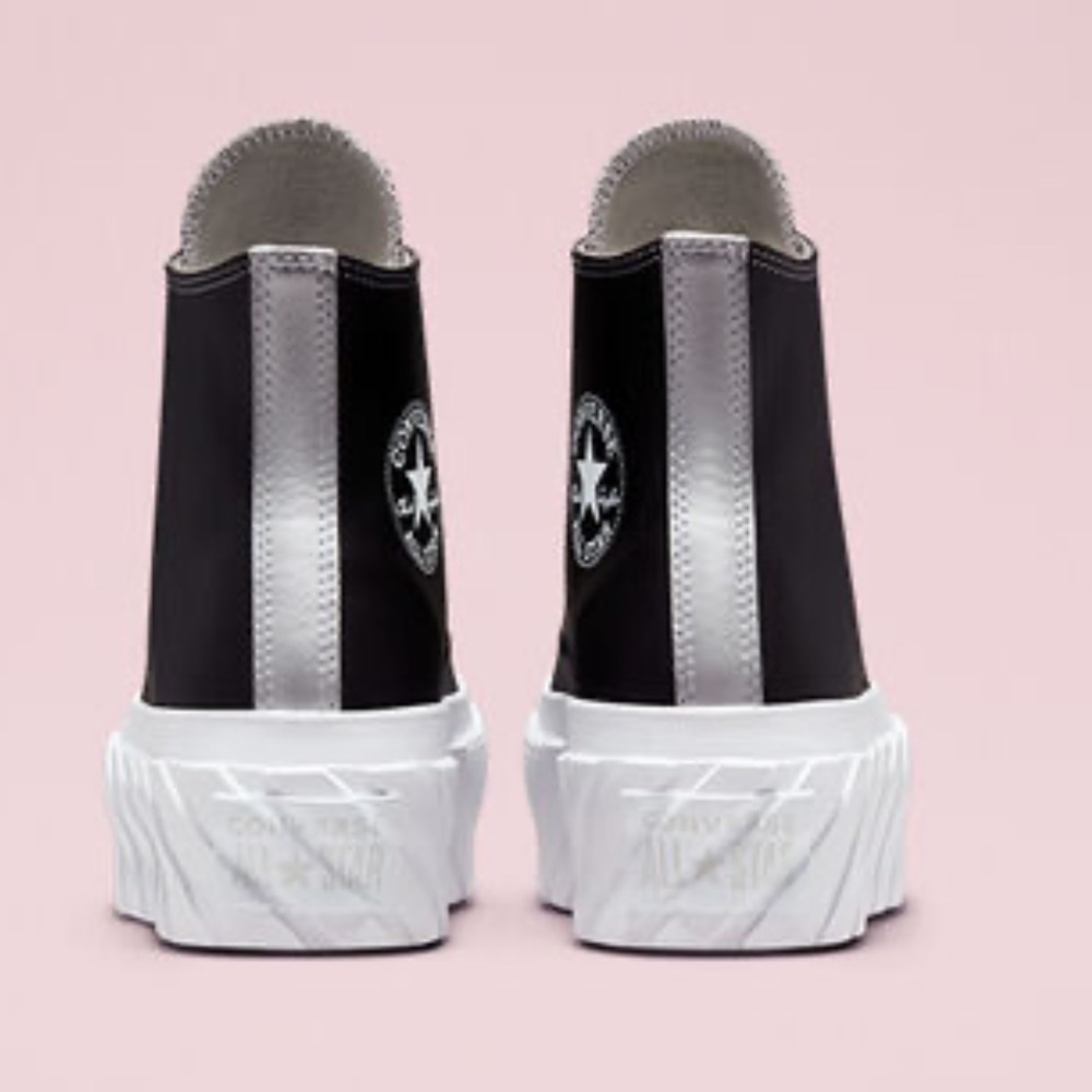 Chuck Taylor All Star Lift 2X Platform Matte Metallic Sneakers - Picture 3 of 13